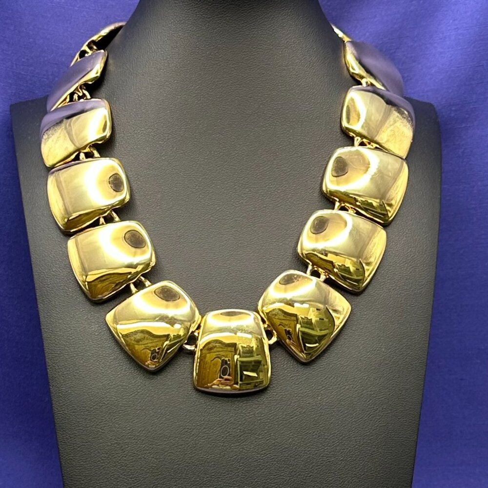 Anne Klein Gold-Tone Chunky Choker Necklace - Picture 4 of 8